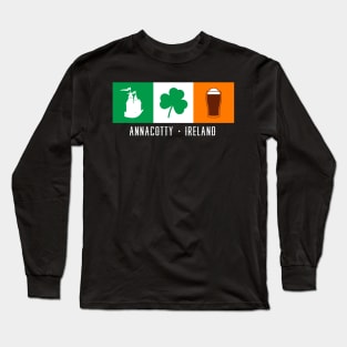 Irish Flag - Annacotty Ireland, Gaelic Long Sleeve T-Shirt